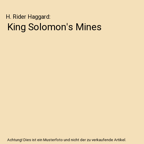 King Solomon's Mines