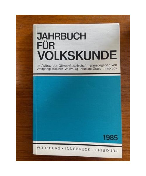 Jahrbuch für Volkskunde VIII. Neue Folge
