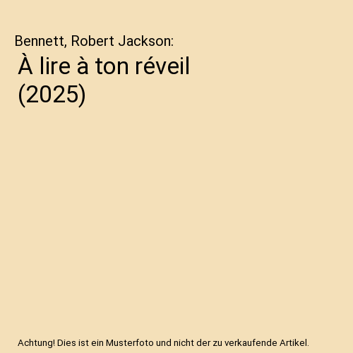À lire à ton réveil (2025)