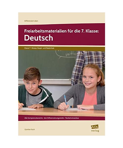Freiarbeitsmaterialien für die 7. Klasse: Deutsch