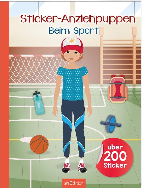 Sticker-Anziehpuppen -  Beim Sport