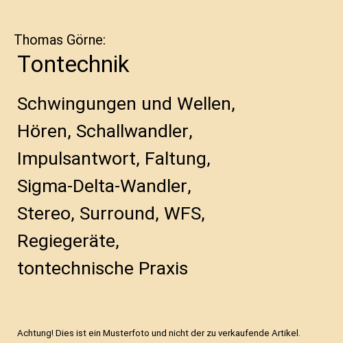 Tontechnik