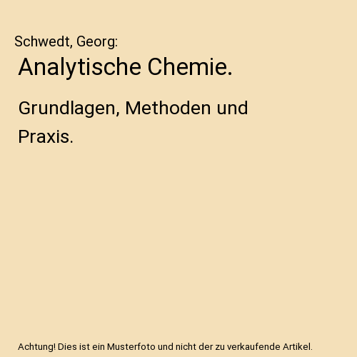 Analytische Chemie.