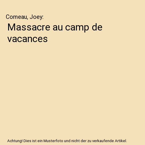 Massacre au camp de vacances