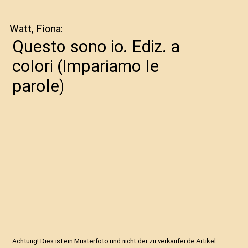 Questo sono io