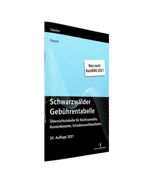 Schwarzwälder Gebührentabelle