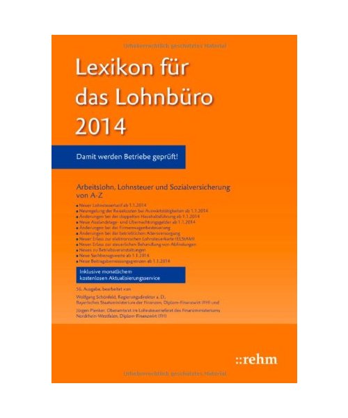 Lexikon für das Lohnbüro 2014