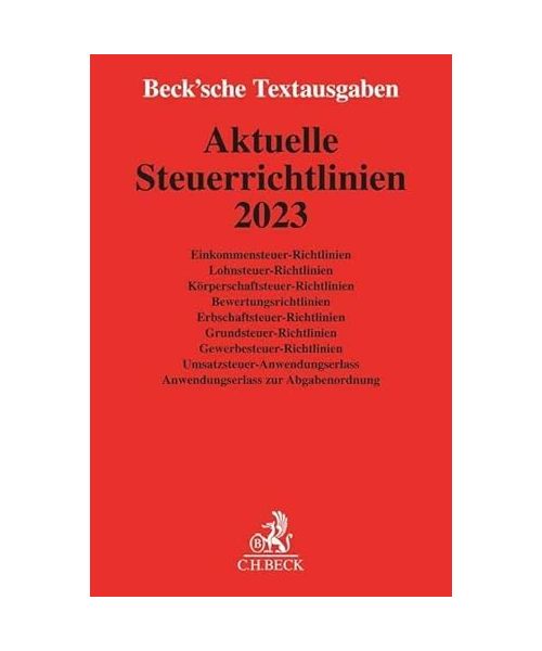Aktuelle Steuerrichtlinien 2023