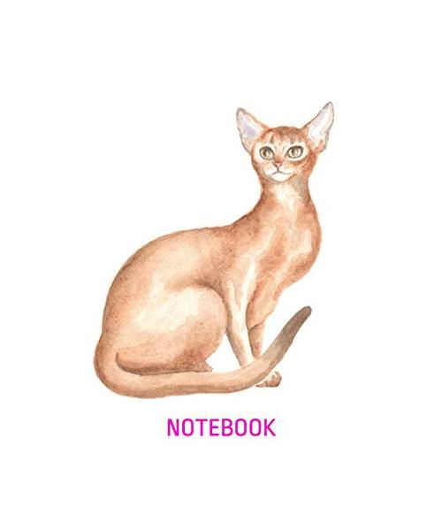 Notebook: Abyssinian Cat - Lined, Empty Journal for Your Personal Recipe Compilation - 6x9'', 110 Pages