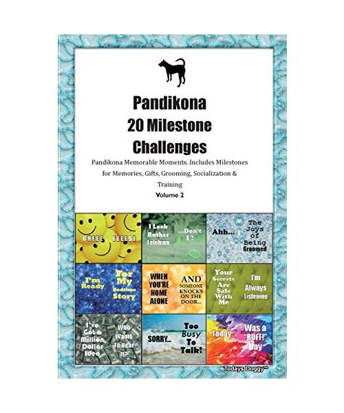 Pandikona 20 Milestone Challenges Pandikona Memorable Moments.Includes Milestones for Memories, Gifts, Grooming, Socialization & Training Volume 2