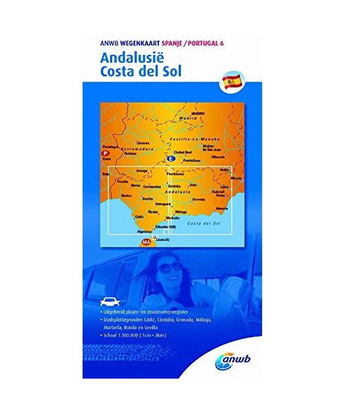 ANWB Wegenkaart Andalusië/Costa del Sol