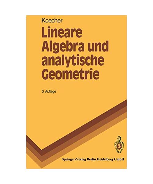 Lineare Algebra und analytische Geometrie