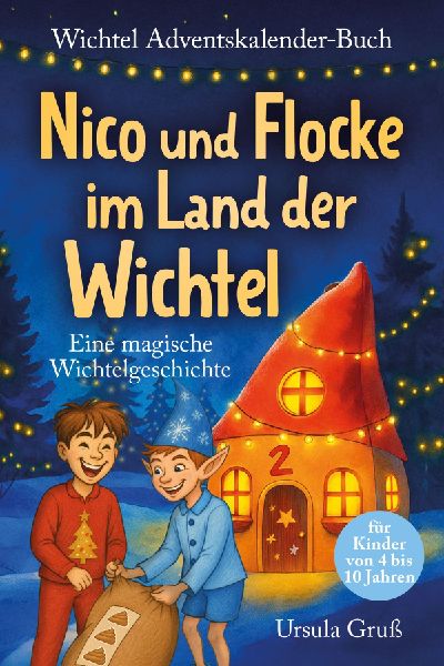 Wichtel-Adventskalender-Buch | Eine magische Wichtelgeschichte für Kinder von 4 bis 10 Jahren | Nico und Flocke im Land der Wichtel | Zum Vorlesen & Selbstlesen im Advent | Für Erstleser