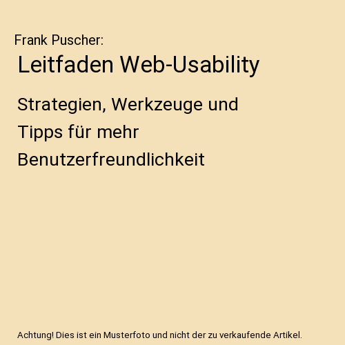 Leitfaden Web-Usability