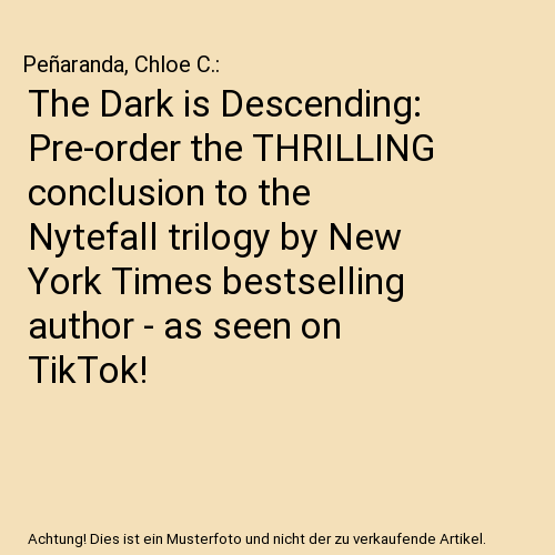 The Dark is Descending: Pre-order the THRILLING conclusion to the Nytefall trilogy by New York Times bestselling author - as seen on TikTok!