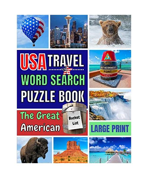 USA Travel Word Search Puzzle Book