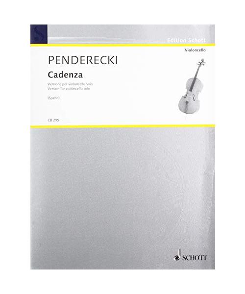 Cadenza: Fassung für Violoncello solo von Jakob Spahn. Violoncello. Einzelausgabe. (Cello-Bibliothek)