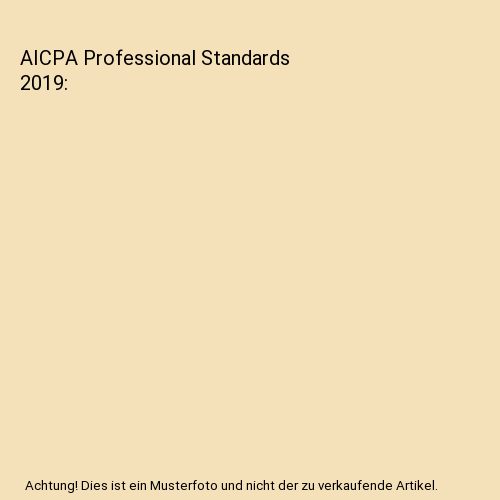 AICPA Professional Standards 2019