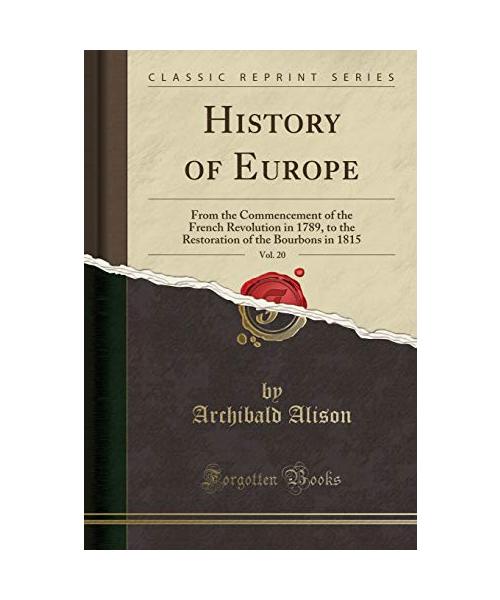 History of Europe, Vol. 20