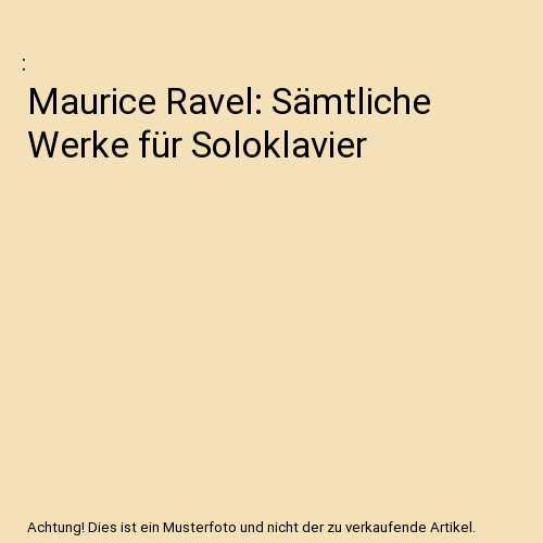 Complete Solo Piano Music