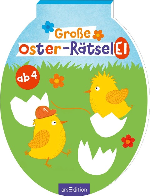 Große Oster-Rätselei: ab 4 | Rätselblock in Ostereiform ab 4 Jahren
