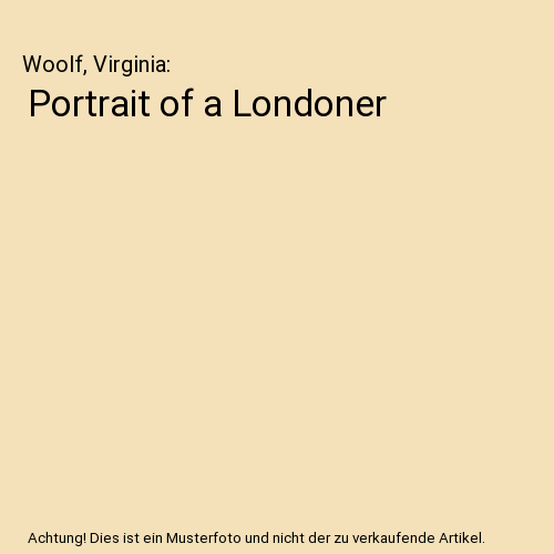 Portrait of a Londoner