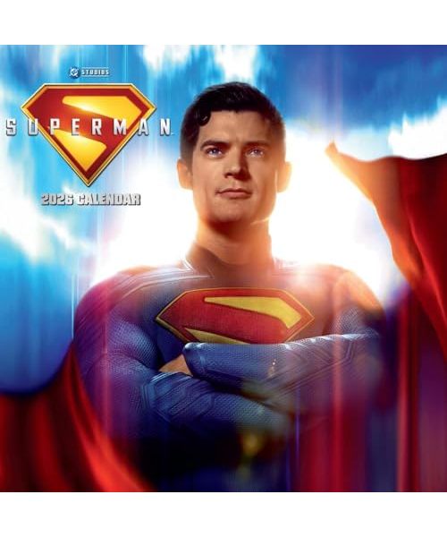 DC COMICS SUPERMAN MOVIE 2026 SQUARE CALENDAR