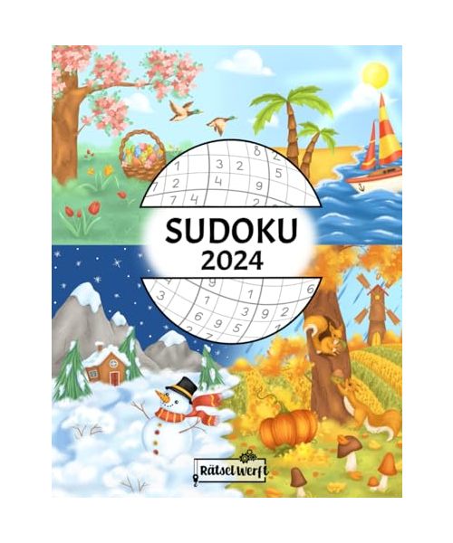 Sudoku 2024: Sudoku Buch für Erwachsene mit 366 datierten Sudoku Rätseln von Leicht - Schwer