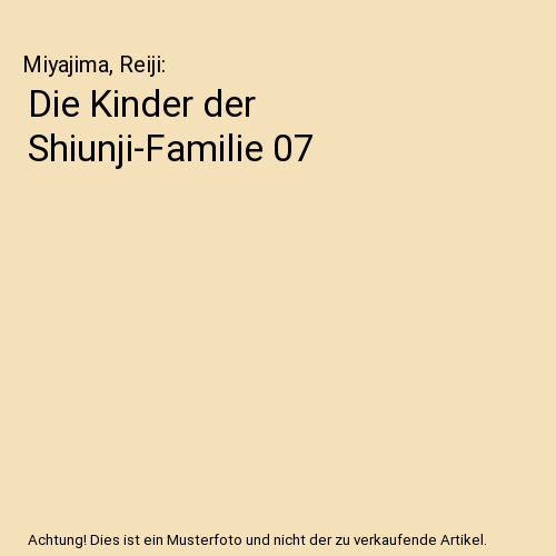 Die Kinder der Shiunji-Familie 07