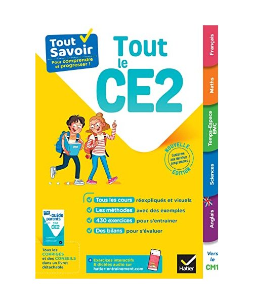 Tout Savoir CE2 - Tout-en-un: cours, méthodes et exercices dans toutes les matières