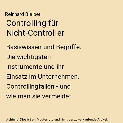Controlling für Nicht-Controller