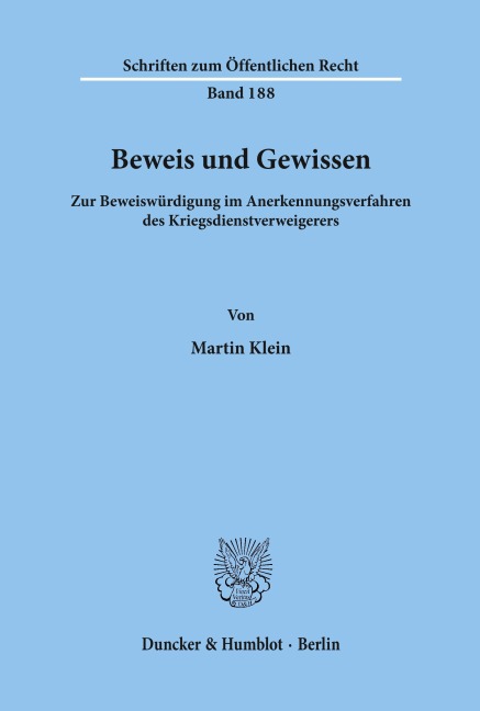 Beweis und Gewissen.
