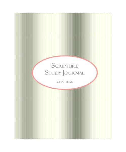 Scripture Study Journal: 1