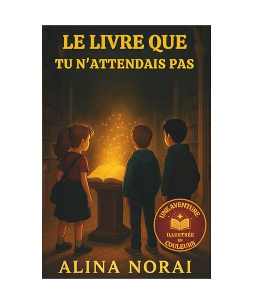 LE LIVRE QUE TU N’ATTENDAIS PAS: Un roman fantastique illustré pour les 8-12 ans rempli d’énigmes, d’amitié et de mystères