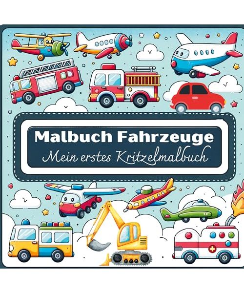 Malbuch Fahrzeuge - Mein erstes Kritzelmalbuch