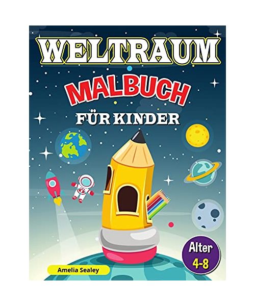 Weltraum-Malbuch für Kinder