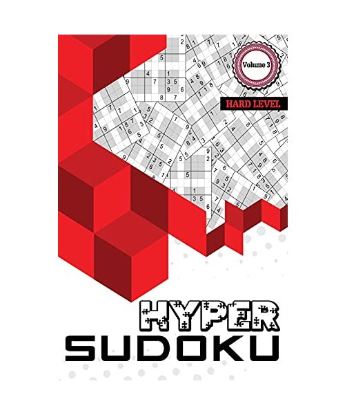 Hyper Sudoku: 500 Hard Level Sudoku, Sudoku Hard Puzzle Books, Hard Sudoku Books for Adults, Volume 3