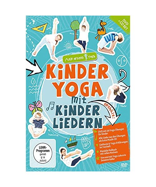 Kinderyoga mit Kinderliedern - mein erstes Yoga (DVD+CD+Mandala-Malheft)