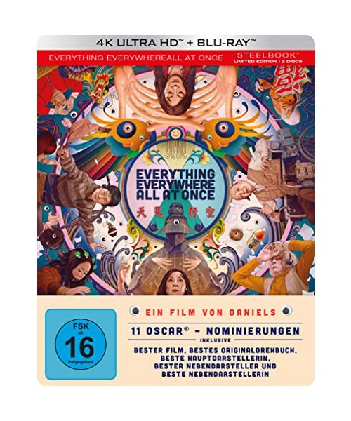 Everything Everywhere All At Once - limitiertes Steelbook (4K Ultra HD) (exklusiv bei Amazon.de)