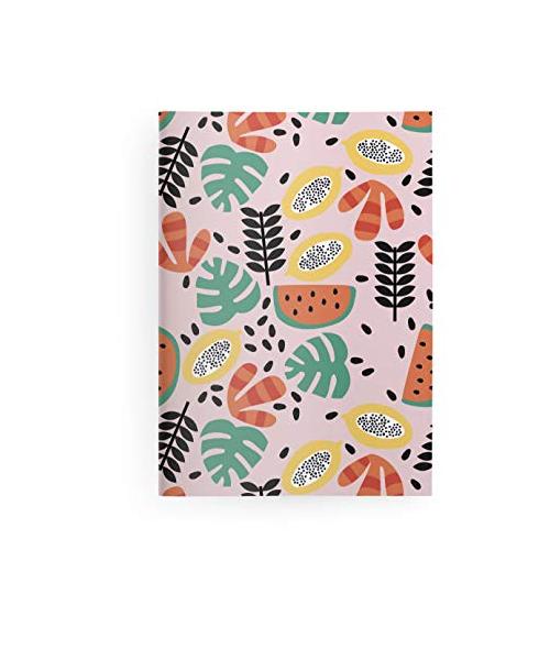 Happy Fruits 14,8x21 cm - GreenLine Booklet - 48 Seiten, Punktraster und blanko - Softcover - gebunden