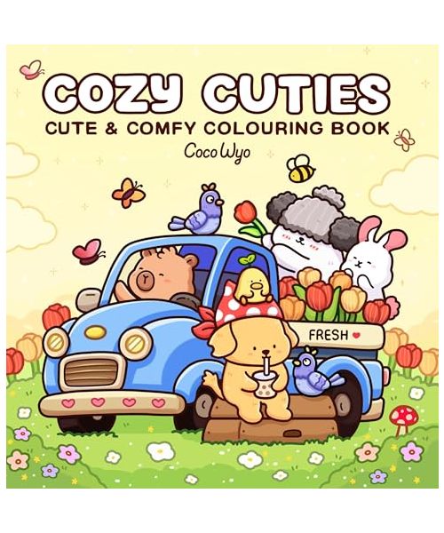 Cozy Cuties: A Cute and Comfy Colouring Book for All Ages (Coco Wyo)