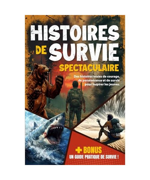Histoires de survie spectaculaire pour esprits curieux: Des histoires vraies de courage, de persévérance et de survie pour inspirer les jeunes - Enfants et Ados
