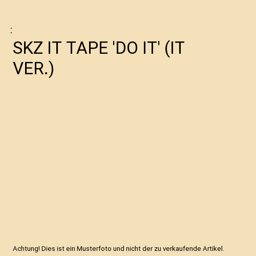 SKZ IT TAPE 'DO IT' (IT VER.)