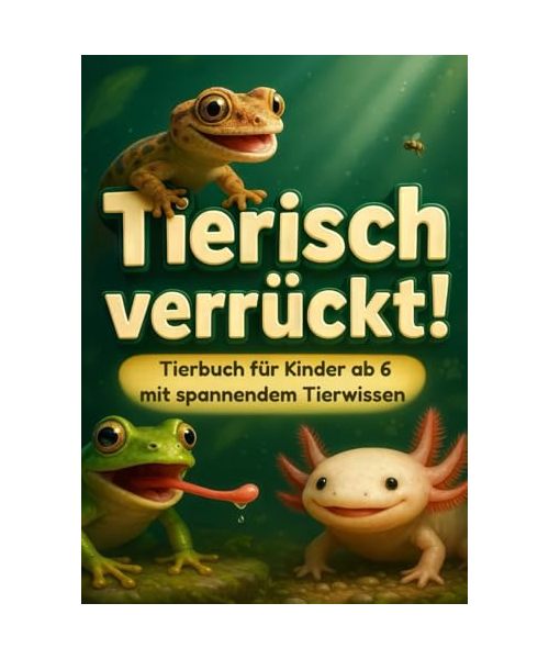 Tierisch Verrückt! - Tierbuch für Kinder ab 6 mit spannendem Tierwissen: Wissensbuch über Tiere mit 280 Tierfakten. Hochwertig gestaltet und kindgerecht formuliert. Ideales Geschenk.