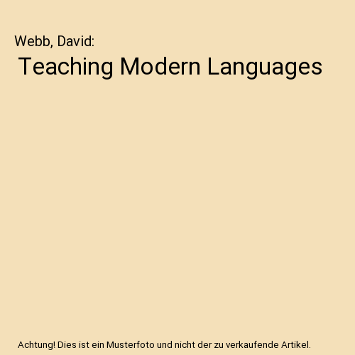 Teaching Modern Languages