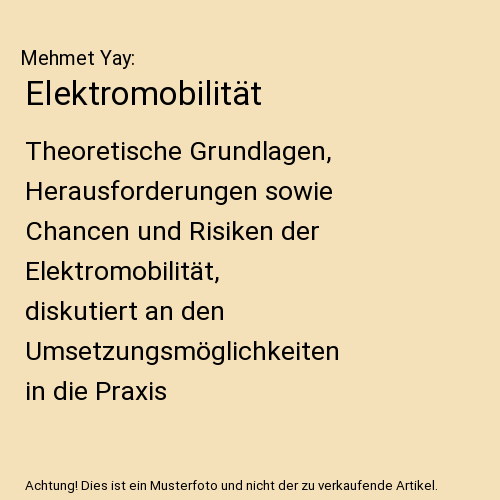 Elektromobilität