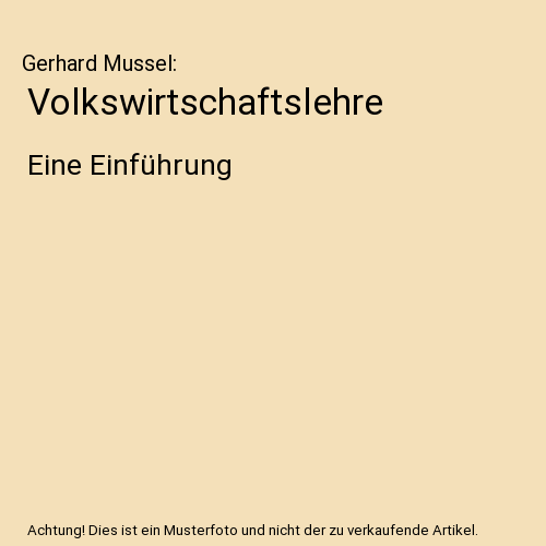 Volkswirtschaftslehre