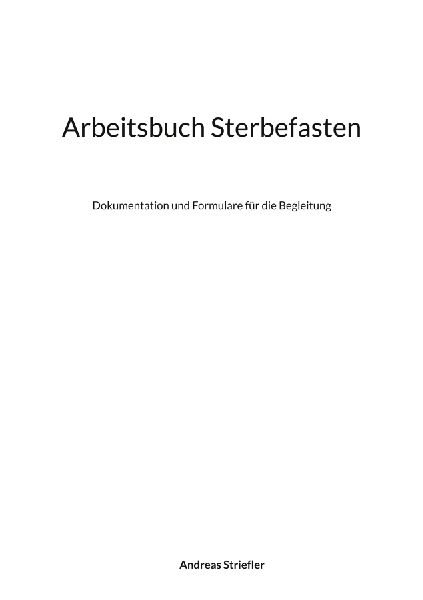 Arbeitsbuch Sterbefasten