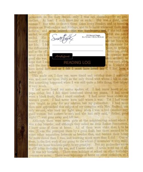 Reading Log: Gifts for Book Lovers / Reading Journal [ Softback * Large (8" x 10") * Antique Paper * 100 Spacious Record Pages & More... ] (Reading Logs & Journals)
