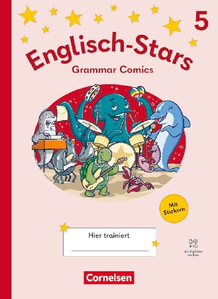 Englisch-Stars 5. Schuljahr - Allgemeine Ausgabe ab 2025 - Übungsheft Grammar Comics